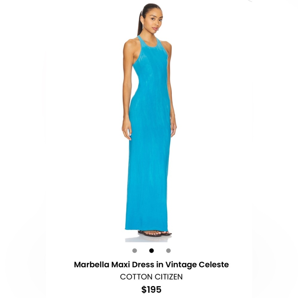 Cotton Citizen Marbella maxi dress in vintage Celeste  from revolve